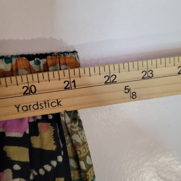 Patchwork Reversible Cotton Maxi Skirt 3X Elastic Waist Boho Hippie Festival - Picture 10 of 11